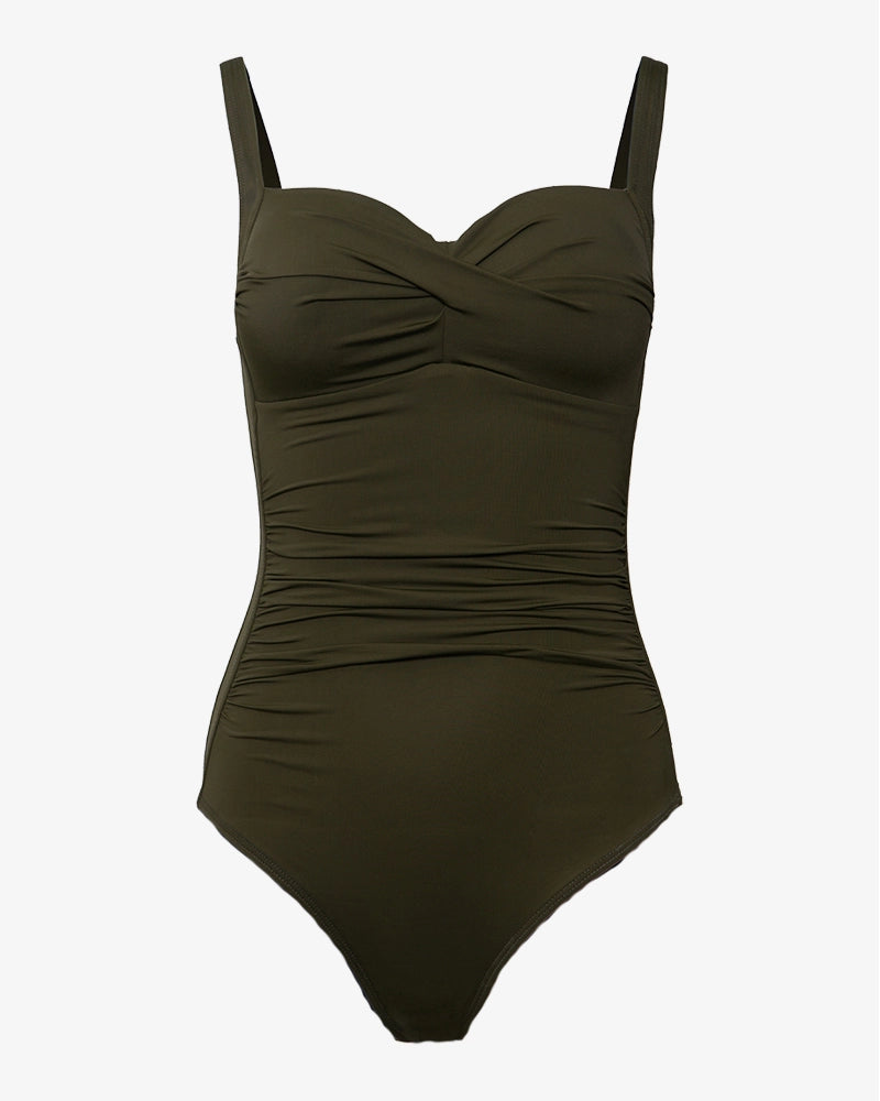 Army Green Women s One Piece Swimsuit Bronte Co