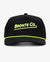 Bronte Co Black Rope Snapback Hat in Yellow