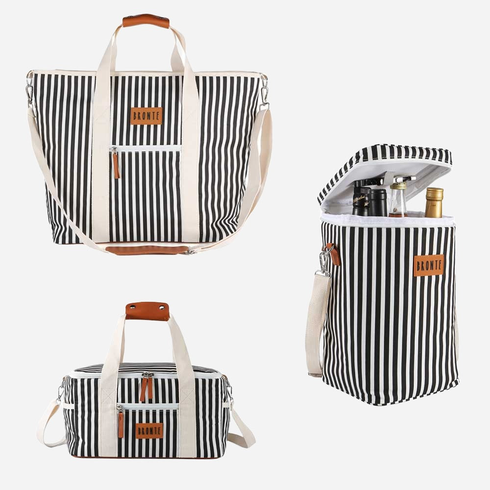 Striped best sale cooler bag