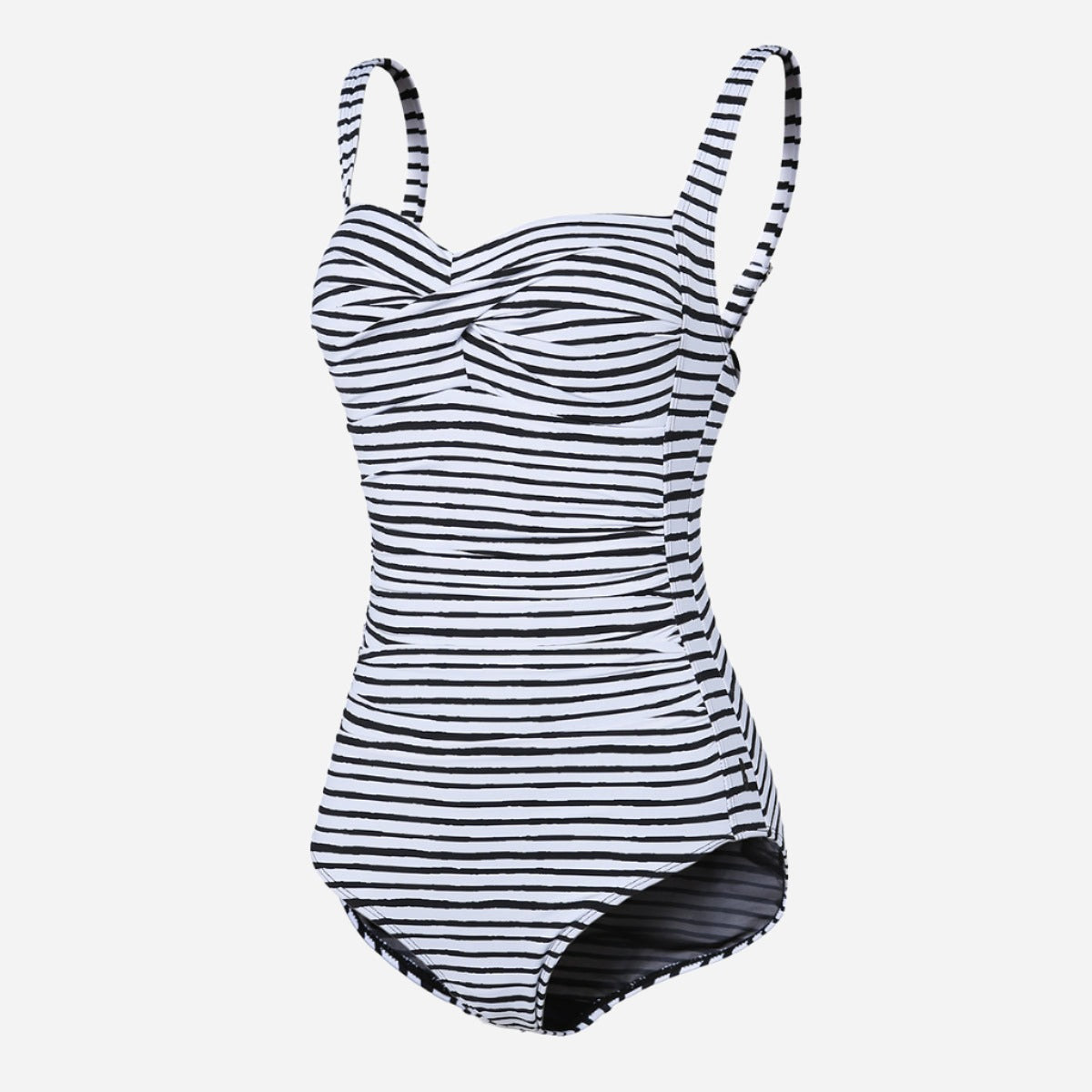 Black & White Stripe Women's One-Piece Swimsuit – Bronte Co