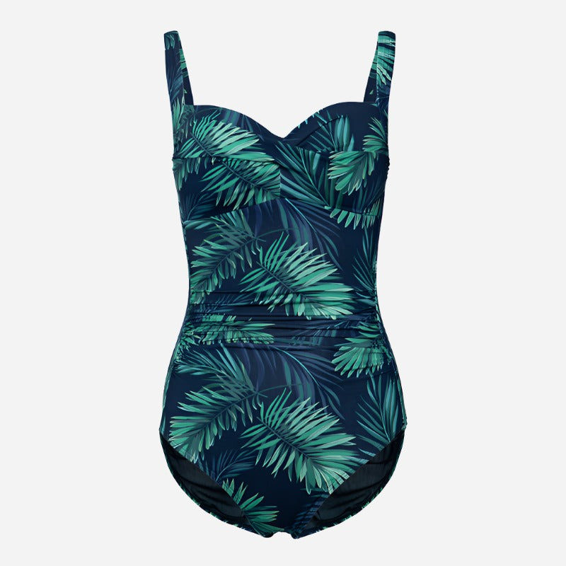 Green and clearance black bathing suit