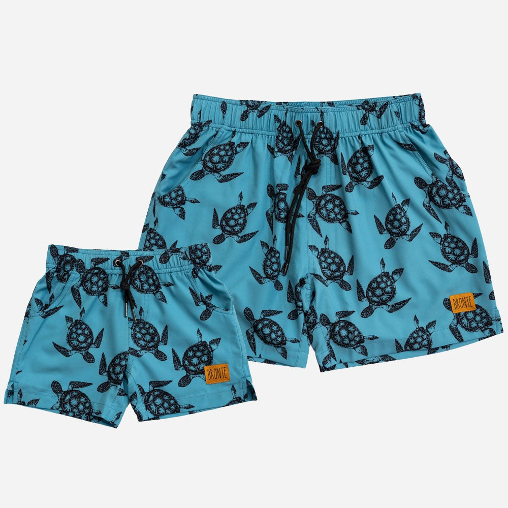 Ocean Blue Combo Swim Shorts 