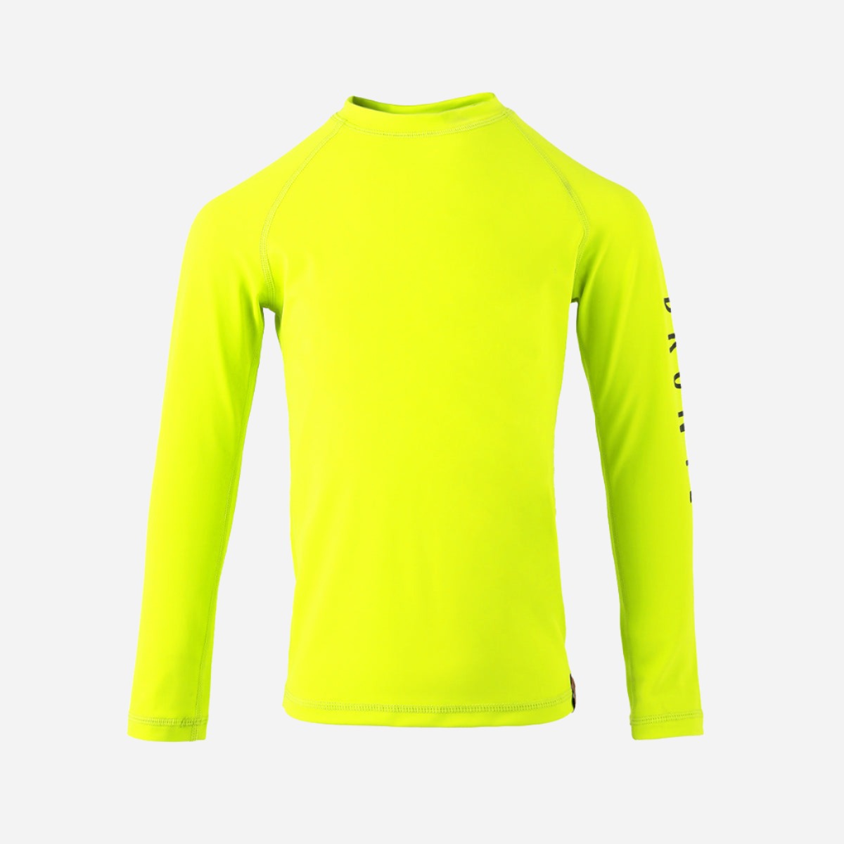 UPF50 Unisex Long Sleeve Rashie in Neon Yellow Bronte Co