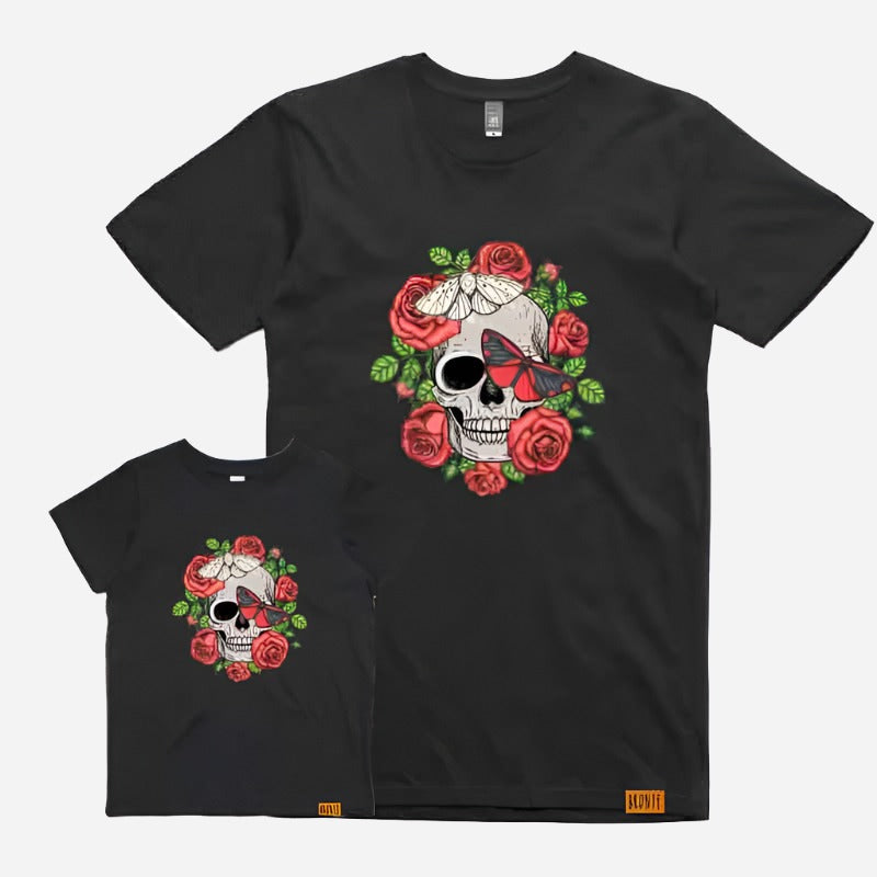 Kids Rose Skull T-Shirt – Bronte Co